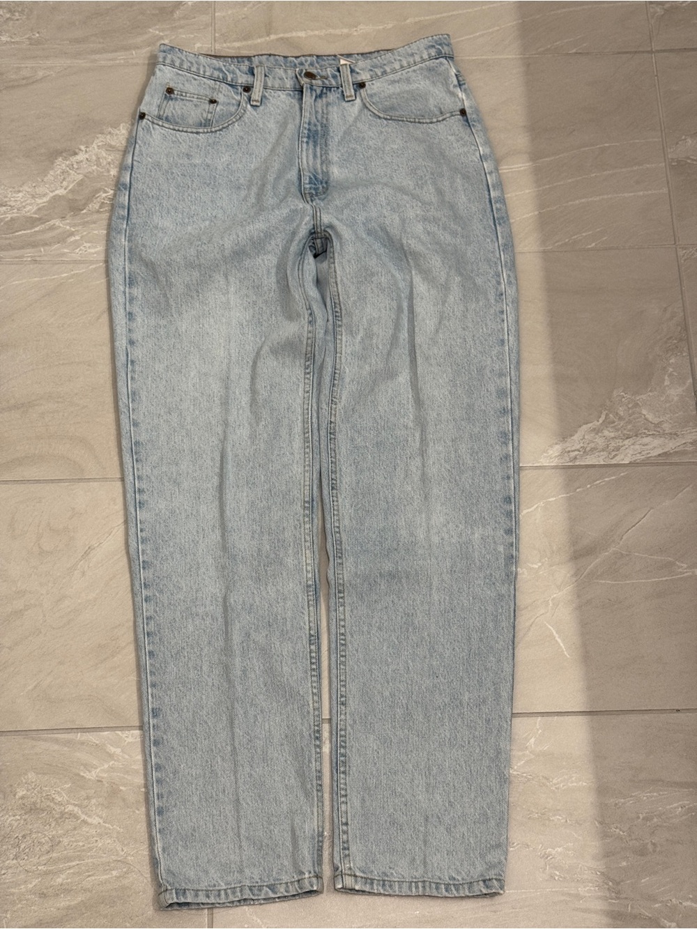 Vintage High-Rise Straight Light Blue Women’s Jeans 90s Skater Mom Jeans